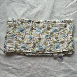 lulujo baby Muslin blanket zoo animals